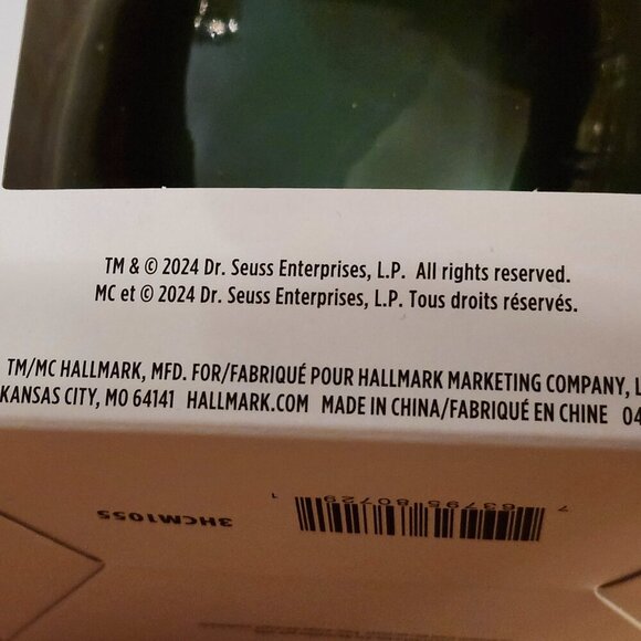 HALLMARK ORNAMENTS The Grinch Max Hand Blown Glass 2024 Dr. Seuss Enterprises - Picture 7 of 10